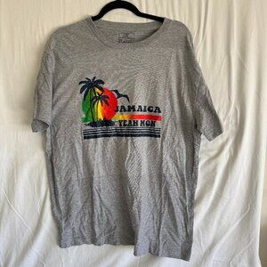 Jamaica “Yeah Mon” Graphic Tee – Gray T-Shirt – Size XL – NWT
